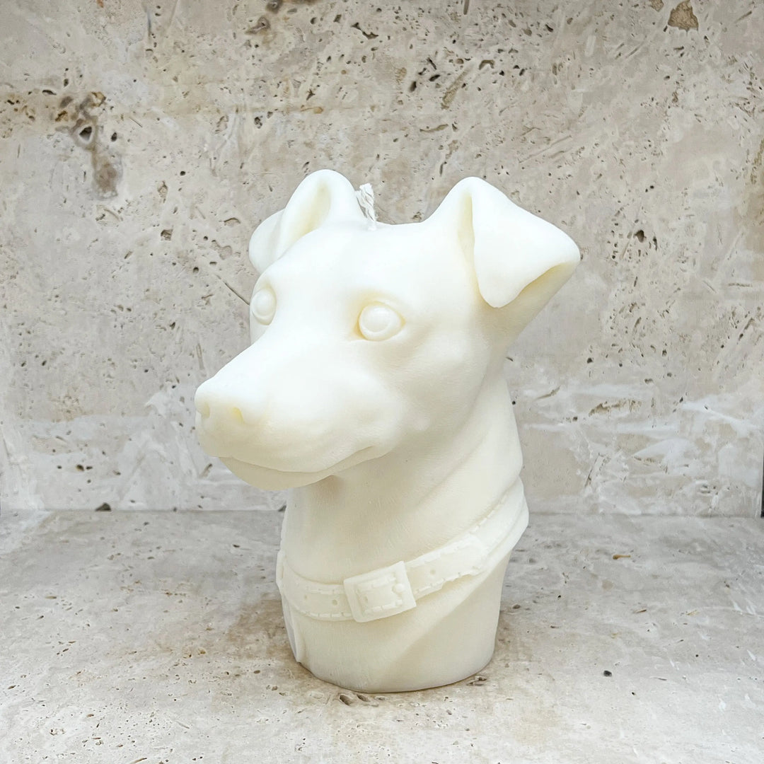 Jack Russel Terrier Adorn Sculpted Candles