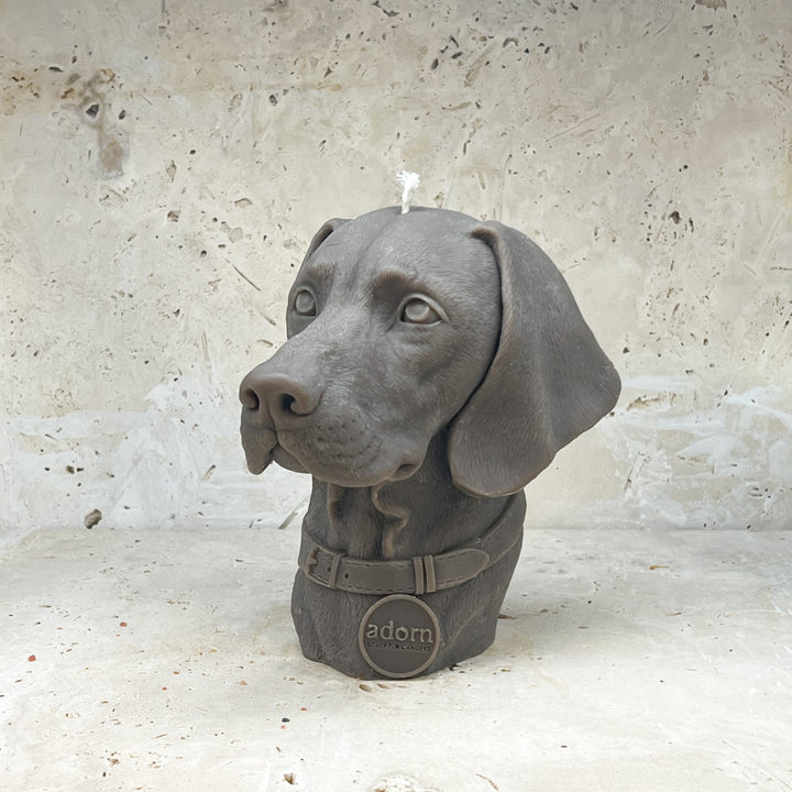 Weimaraner Dog Candle
