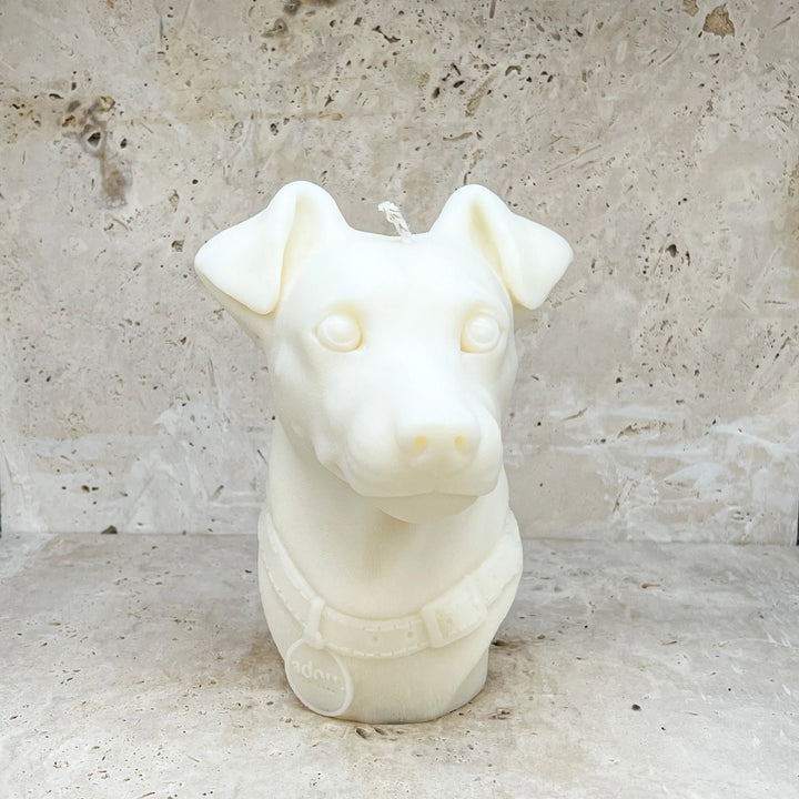 Jack Russel Terrier Adorn Sculpted Candles