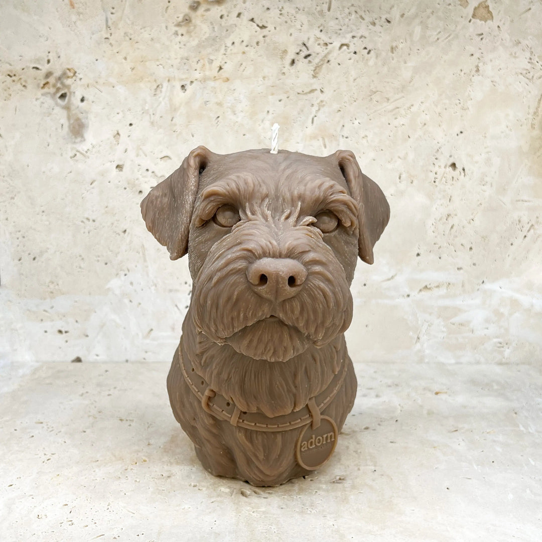 Border Terrier Dog Candle Adorn Sculpted Candles