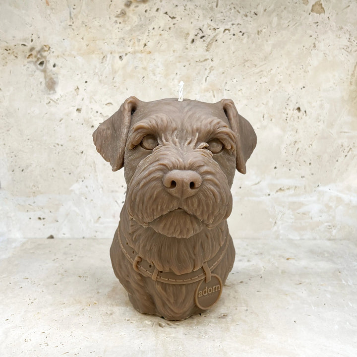 Border Terrier Dog Candle Adorn Sculpted Candles
