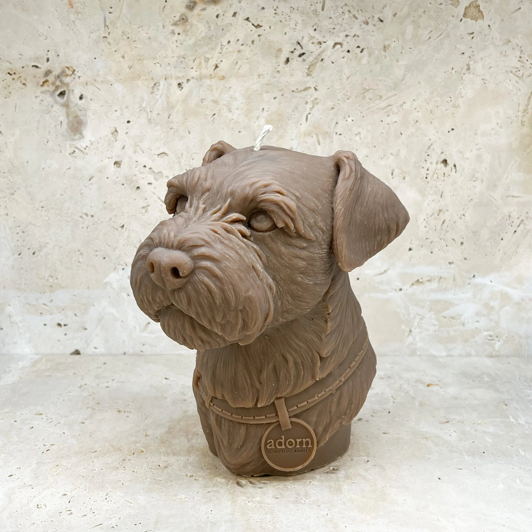 Border Terrier Dog Candle Adorn Sculpted Candles