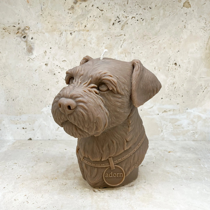 Border Terrier Dog Candle Adorn Sculpted Candles