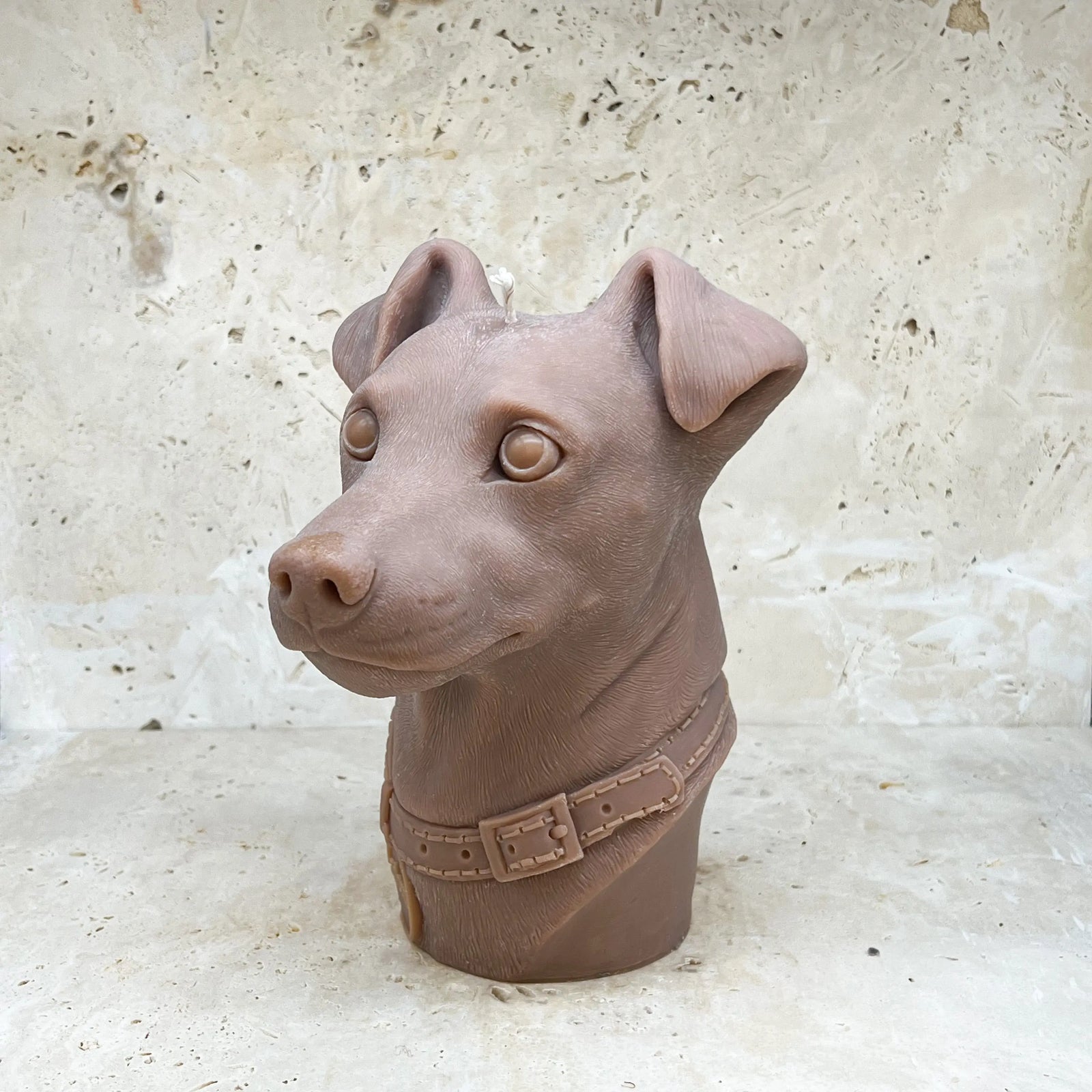 Jack Russel Terrier Adorn Sculpted Candles