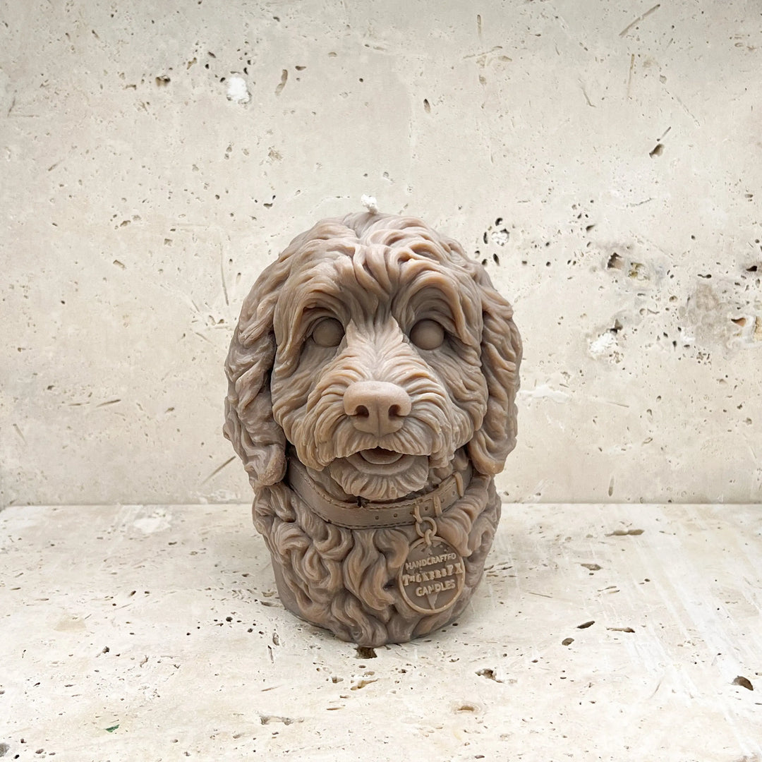 Cockapoo Dog Candle Adorn Sculpted Candles