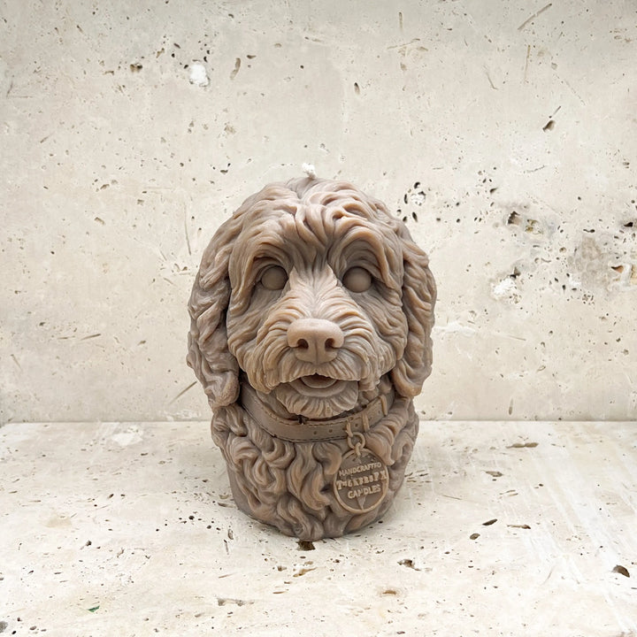 Cockapoo Dog Candle Adorn Sculpted Candles
