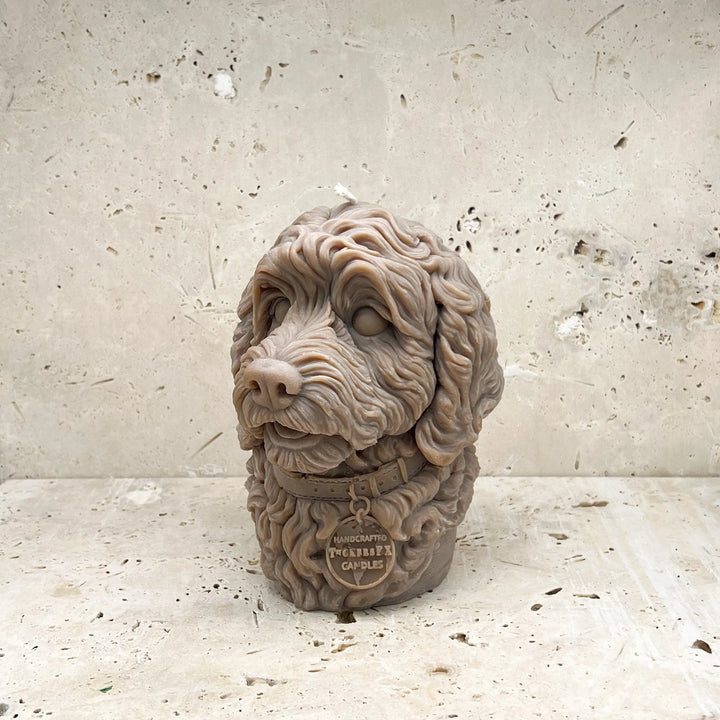 Cockapoo Dog Candle Adorn Sculpted Candles
