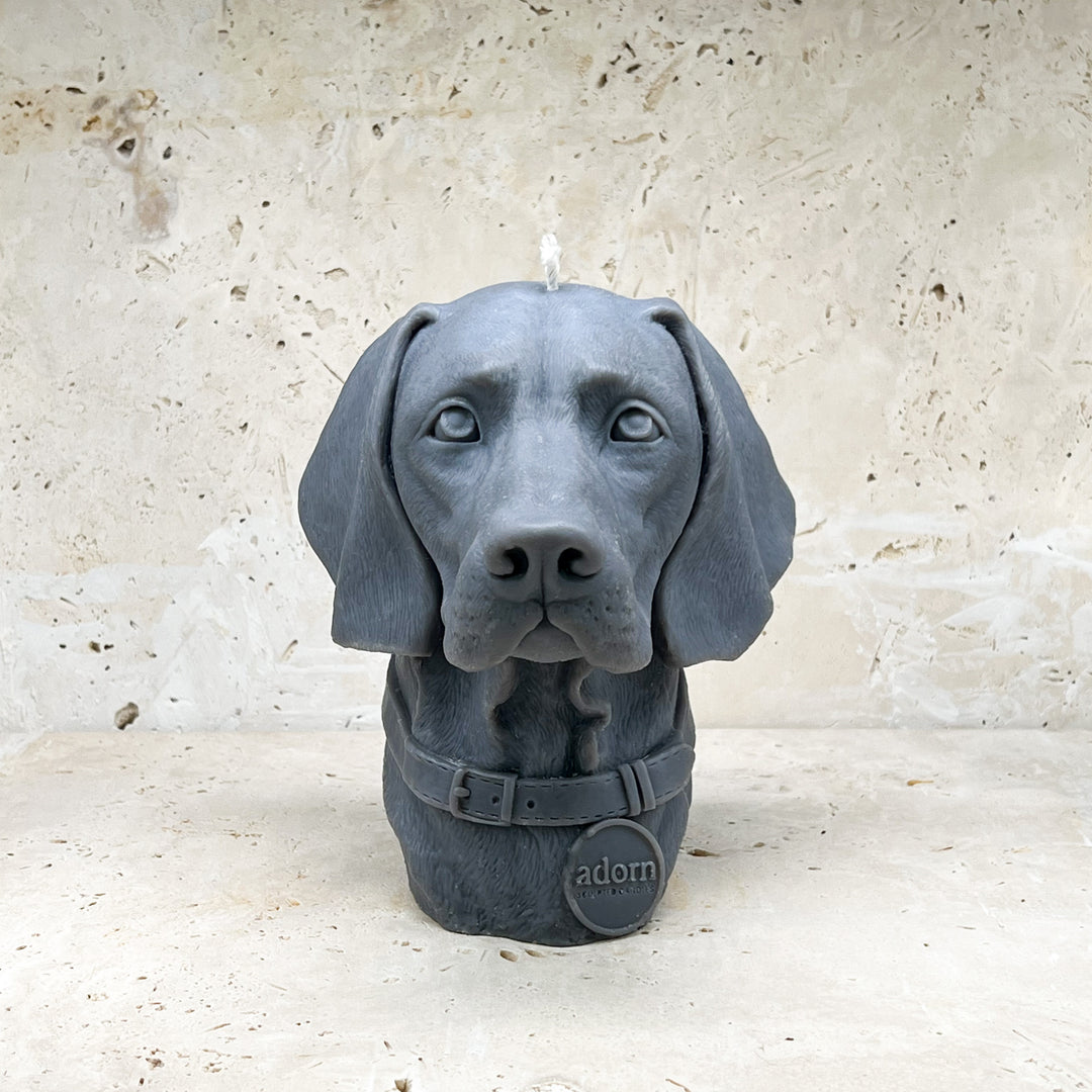 Weimaraner Dog Candle