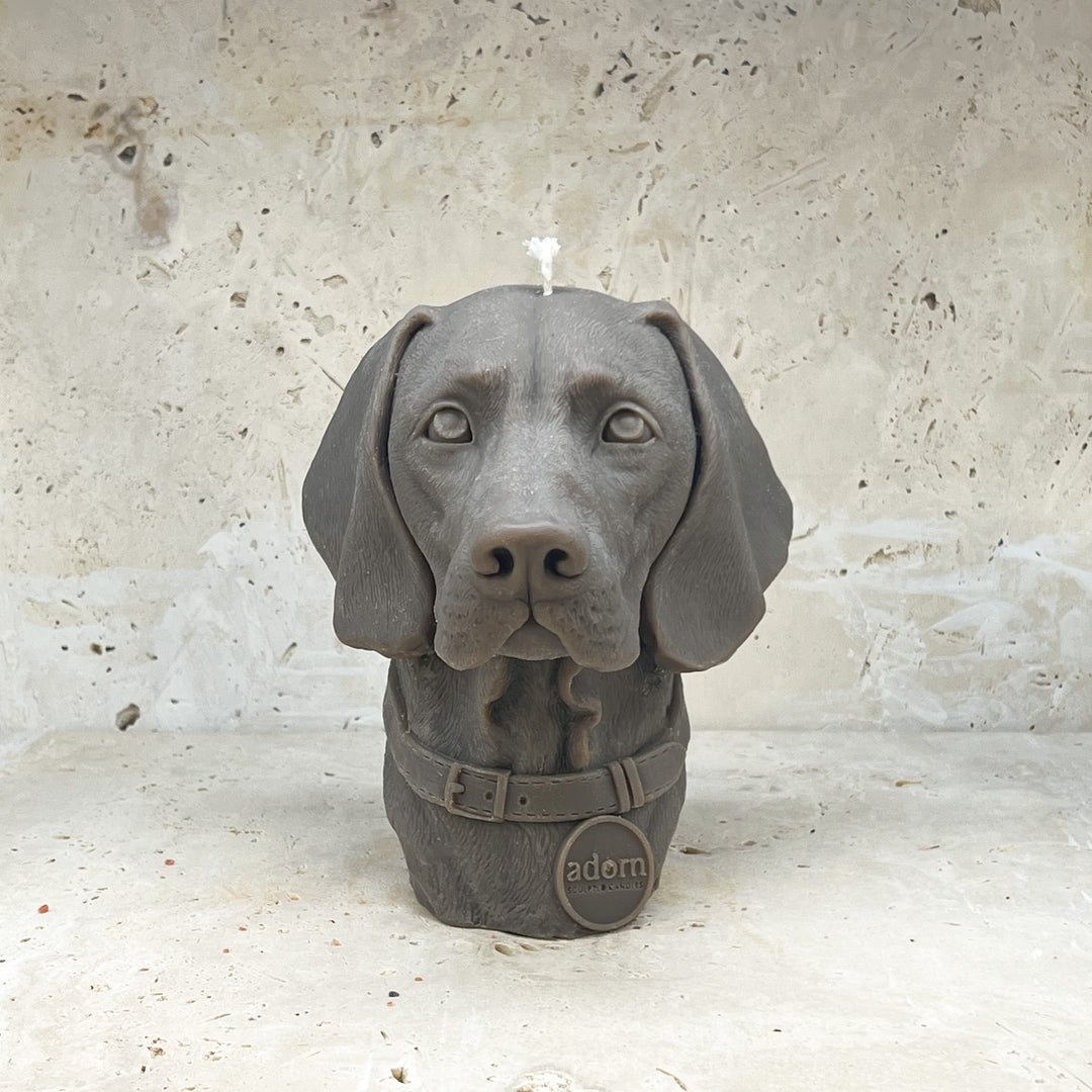 Weimaraner Dog Candle