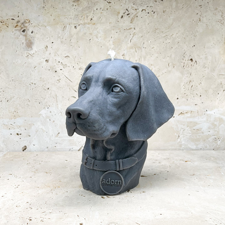 Weimaraner Dog Candle