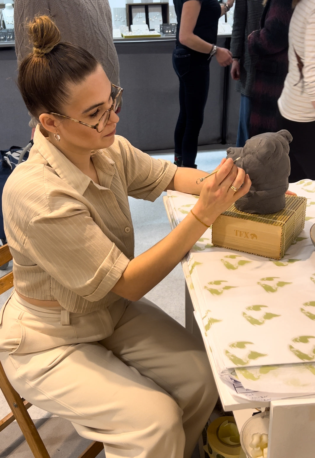 Hand-sculpted Staffordshire bull terrier dog candle made from coconut wax – Adorn Candles UK