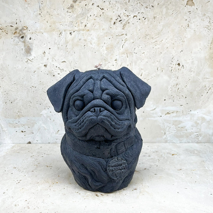 Pug Candle Tuckersfx