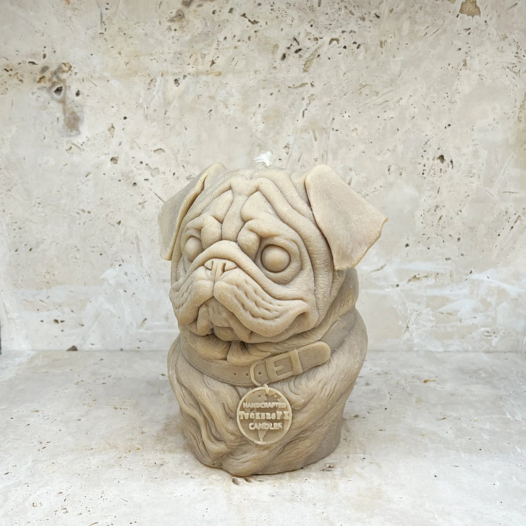 Pug Candle Tuckersfx
