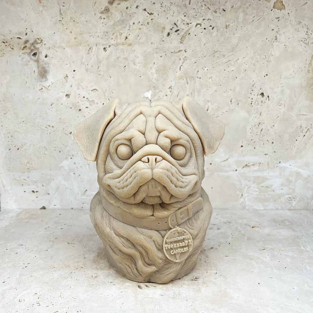Pug Candle Tuckersfx
