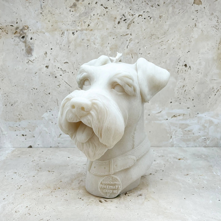 Schnauzer Adorn Sculpted Candles