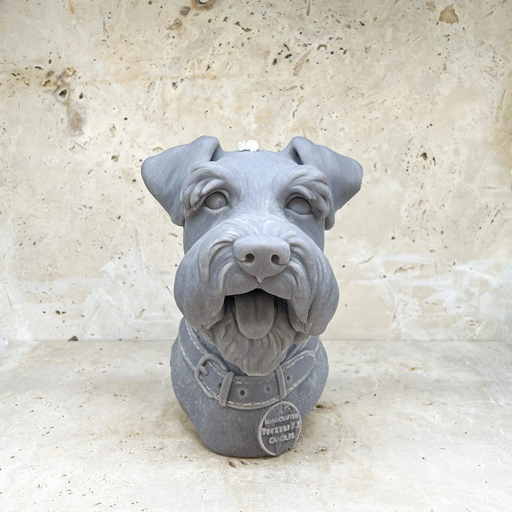 Schnauzer Adorn Sculpted Candles
